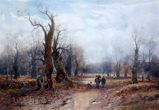 William Manners ( Exh.1885-1904) A Road through Sherwood Forest, 11.5 x 17.5in.
